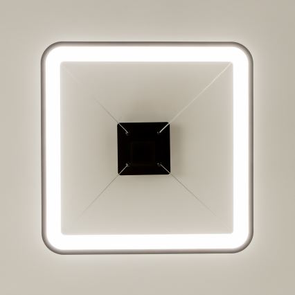 Brilagi - LED Dimmable Pendant Light on Cable FALCON SLIM LED/50W/230V 3000-6500K 50x50 cm Black + Remote Control