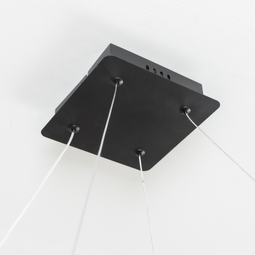 Brilagi - LED Dimmable Pendant Light on Cable FALCON SLIM LED/50W/230V 3000-6500K 50x50 cm Black + Remote Control