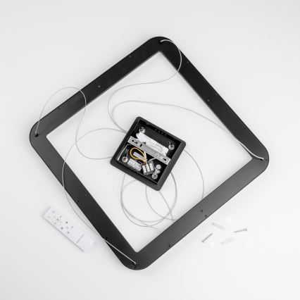 Brilagi - LED Dimmable Pendant Light on Cable FALCON SLIM LED/50W/230V 3000-6500K 50x50 cm Black + Remote Control