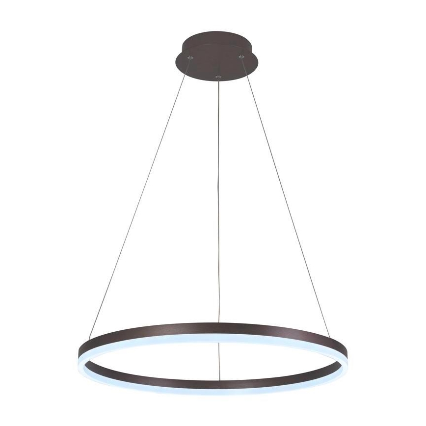 Brilagi - LED Dimmable pendant on cable CIRCLE LED/42W/230V 3000-6500K Ø 60 cm brown + remote control