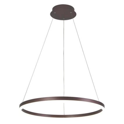 Brilagi - LED Dimmable pendant on cable CIRCLE LED/42W/230V 3000-6500K Ø 60 cm brown + remote control