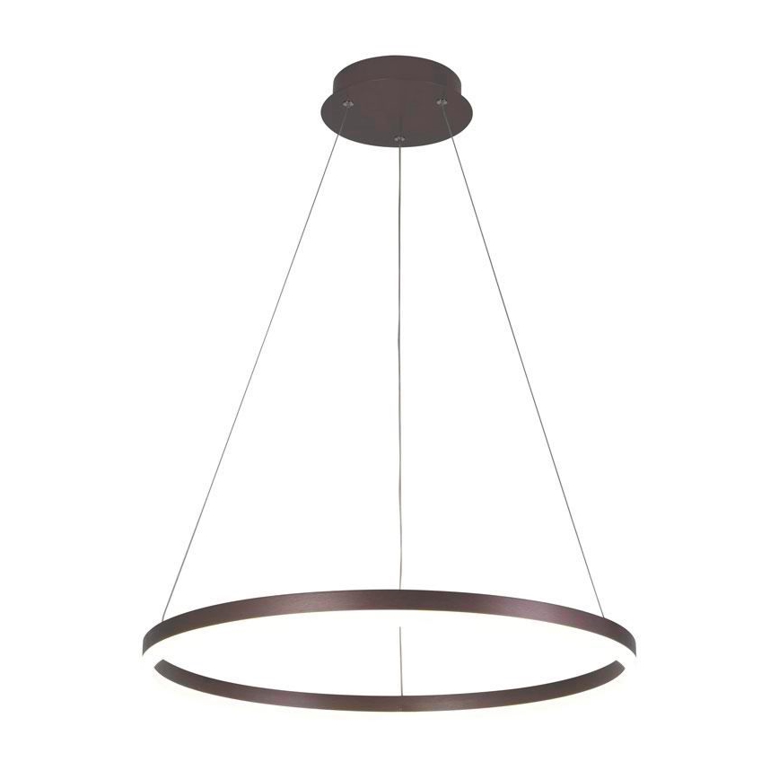 Brilagi - LED Dimmable pendant on cable CIRCLE LED/42W/230V 3000-6500K Ø 60 cm brown + remote control