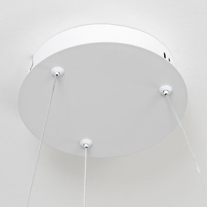 Brilagi - LED Dimmable Cable-Suspended Pendant FALCON II LED/67W/230V 3000-6500K diam. 40 cm white + remote control