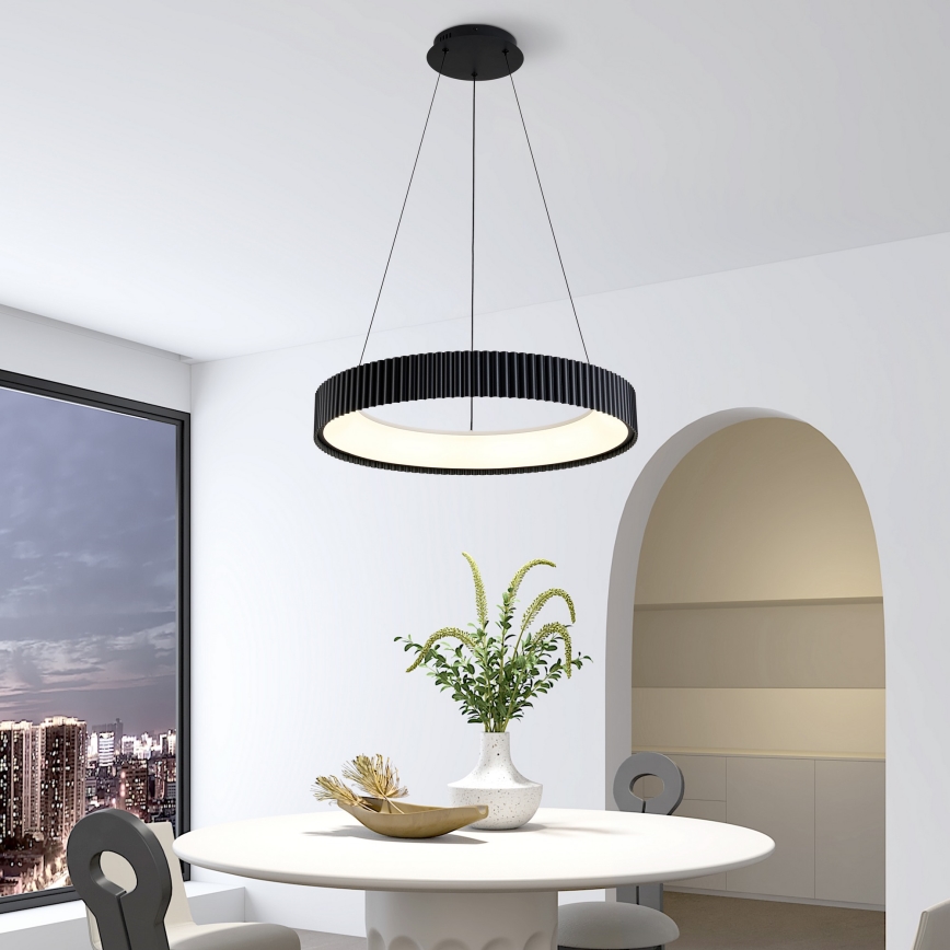 Brilagi - LED Dimmable cable pendant light FALCON MODERN LED/54W/230V 3000-6500K 60 cm diameter Black + Remote Control