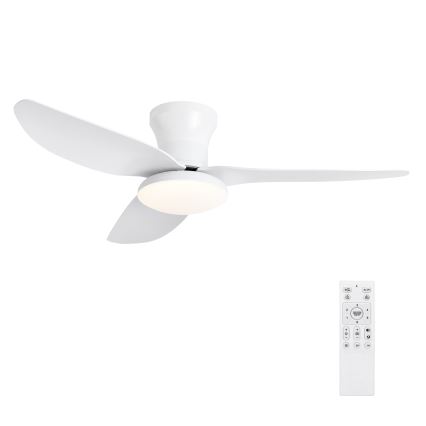 Brilagi - Dimmable LED Ceiling Fan LED/30W/230V 3000-6500K White + Remote Control