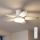 Brilagi - Dimmable LED Ceiling Fan, 32W, 230V, Ø95 cm, White + Remote Control