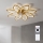 Brilagi - Dimmable LED Ceiling Fan, 43 W, 230 V, 3000–6500 K, Ø 90 cm, Gold + Remote Control