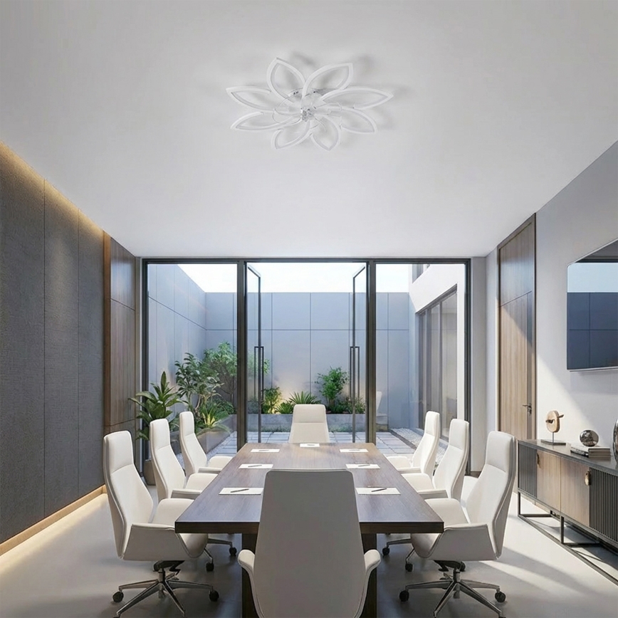 Brilagi - LED Dimmable Ceiling Fan LED/43W/230V Ø 90 cm White + Remote Control