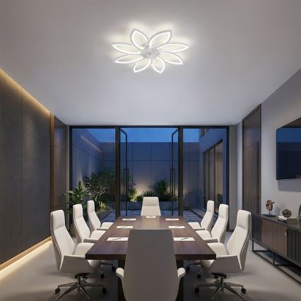 Brilagi - LED Dimmable Ceiling Fan LED/43W/230V Ø 90 cm White + Remote Control