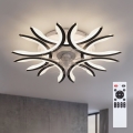 Brilagi - Dimmable LED Ceiling Fan, 70W, 230V, 3000–6500K, Ø 76 cm, Black, with Remote Control