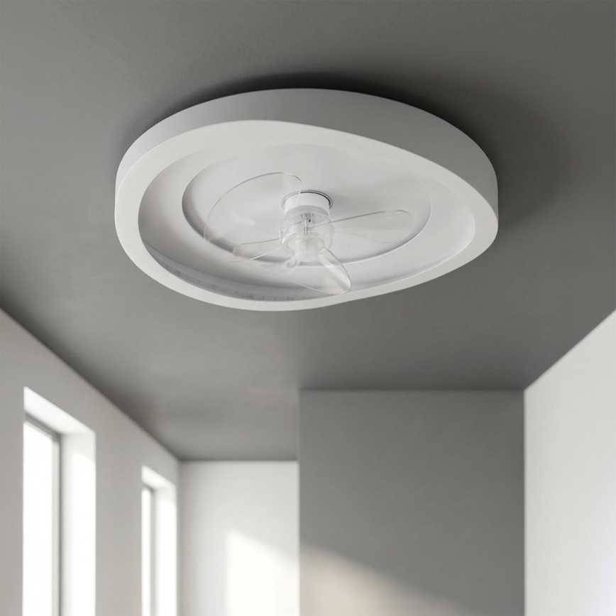 Brilagi - LED Dimmable Ceiling Fan LED/80W/230V 3000-6500K dia. 50 cm White + Remote Control