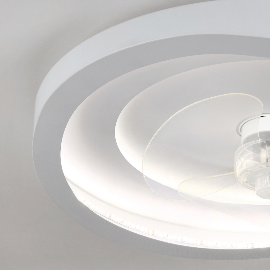 Brilagi - LED Dimmable Ceiling Fan LED/80W/230V 3000-6500K dia. 50 cm White + Remote Control