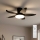 Brilagi - Dimmable LED Ceiling Fan LED/32W/230V dia. 95 cm Black + remote control