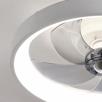 Brilagi - Dimmable LED Ceiling Fan LED/34W/230V 3000-6500K Ø 50 cm White + Remote Control
