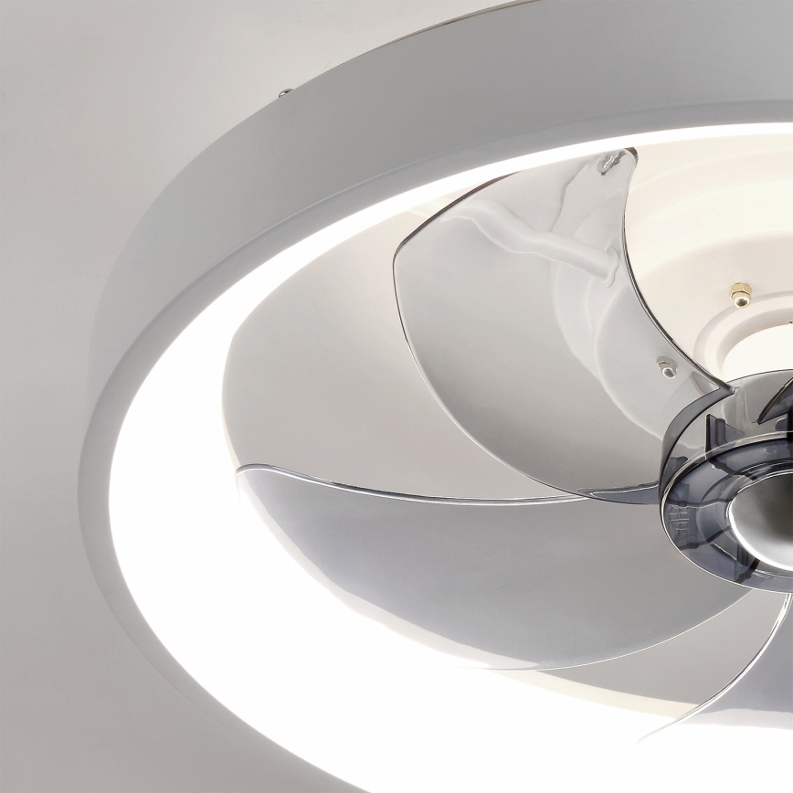 Brilagi - Dimmable LED Ceiling Fan LED/34W/230V 3000-6500K Ø 50 cm White + Remote Control