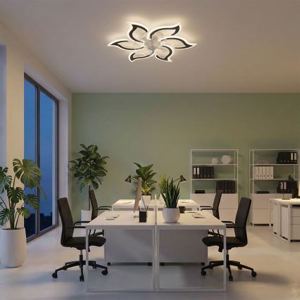 Brilagi - Dimmable LED Ceiling Fan LED/34W/230V Ø 83 cm Black + Remote Control