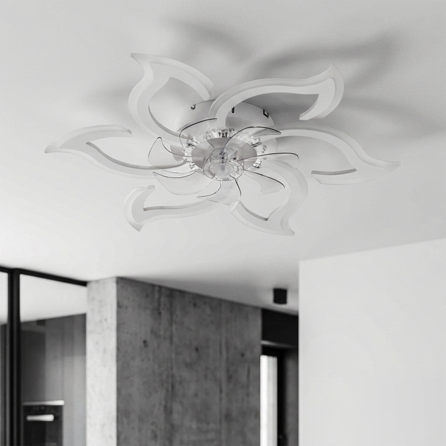Brilagi - Dimmable LED Ceiling Fan, 34W/230V, Ø 83 cm, White + Remote Control