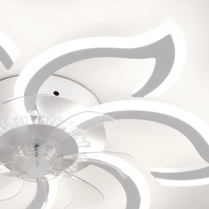 Brilagi - Dimmable LED Ceiling Fan, 34W/230V, Ø 83 cm, White + Remote Control