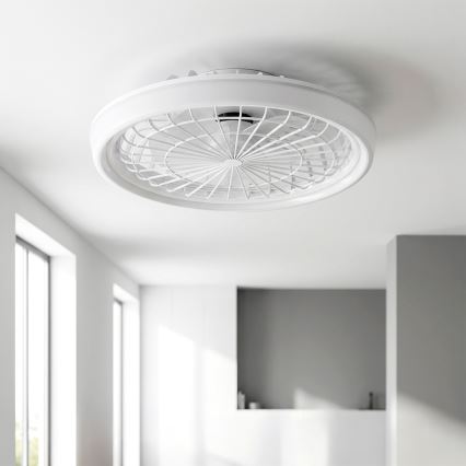 Brilagi - Dimmable LED Ceiling Fan LED/40W/230V Ø 48 cm White + Remote Control