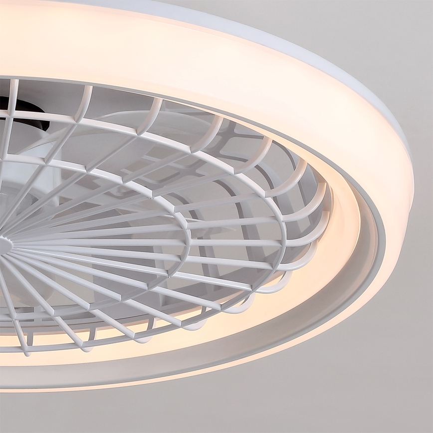 Brilagi - Dimmable LED Ceiling Fan LED/40W/230V Ø 48 cm White + Remote Control