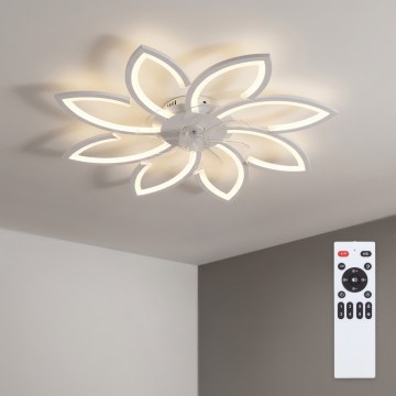 Brilagi - Dimmable LED Ceiling Fan LED/43W/230V 3000-6500K Ø 90 cm White + Remote Control