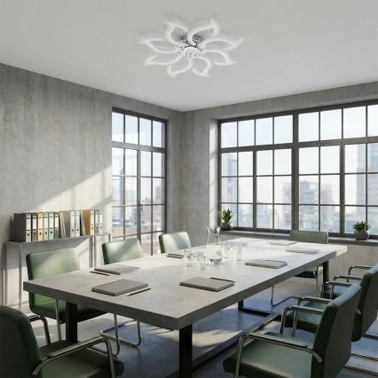 Brilagi - Dimmable LED Ceiling Fan LED/44W/230V Ø 90 cm White + Remote Control