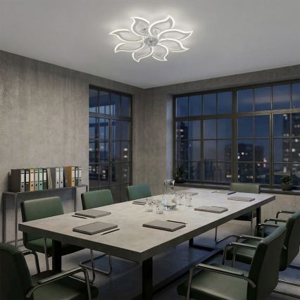 Brilagi - Dimmable LED Ceiling Fan LED/44W/230V Ø 90 cm White + Remote Control