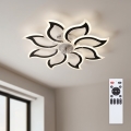 Brilagi - Dimmable LED Ceiling Fan LED/44W/230V Ø 90 cm Black + Remote Control