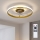 Brilagi - Dimmable LED Ceiling Fan LED/66W/230V 55 cm White/Gold + Remote Control
