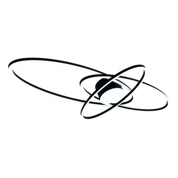 Brilagi - Dimmable LED ceiling light APOLLO LED/58W/230V 3000-6500K 43,2x101,2 cm černá + dálkové ovládání