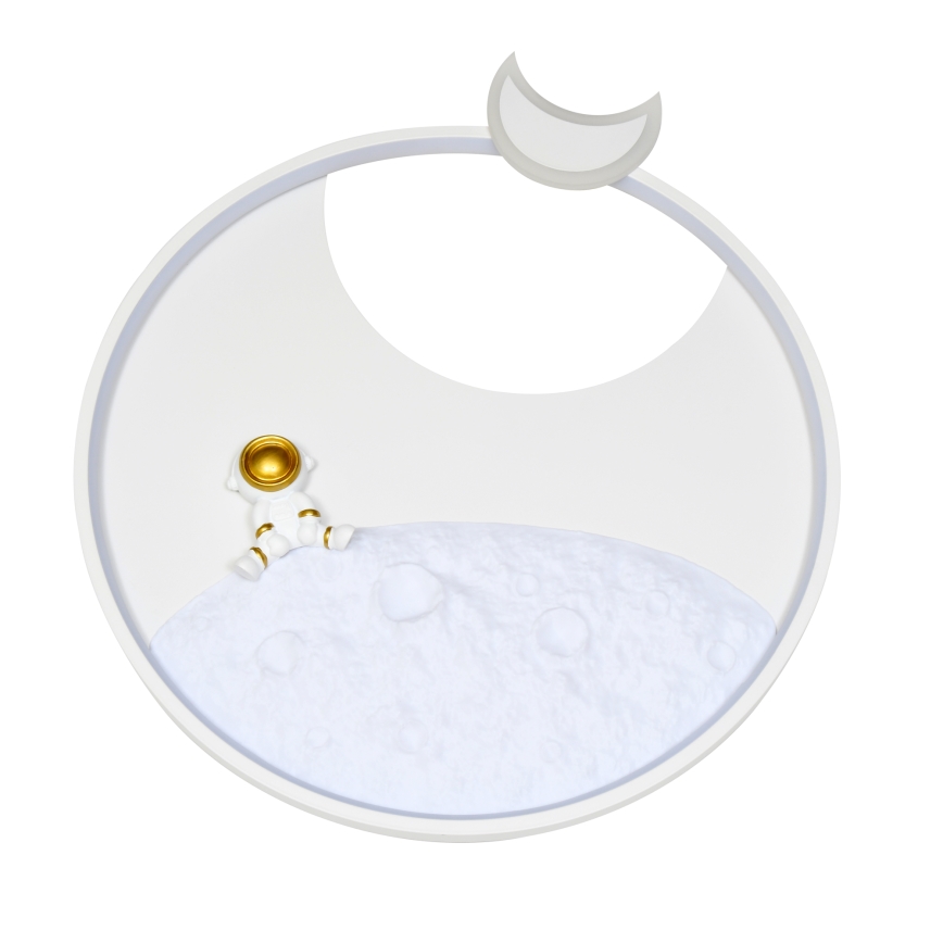 Brilagi - Dimmable LED Kids' Ceiling Light ASTRO LED/20W/230V Ø 50 cm 3000-6000K Astronaut + Remote Control