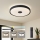 Brilagi - Dimmable LED ceiling light CORVO LED/72W/230V 3000-6000K black Ø 50 cm + remote control
