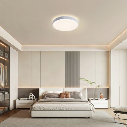 Brilagi - CORVO Dimmable LED Ceiling Light LED/72W/230V 3000-6000K White Ø 50 cm + Remote Control