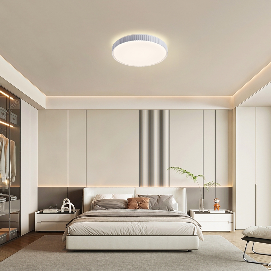 Brilagi - CORVO Dimmable LED Ceiling Light LED/72W/230V 3000-6000K White Ø 50 cm + Remote Control