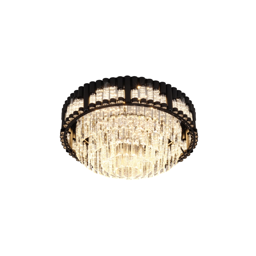 Brilagi - CROWN LED dimmable ceiling light LED/41W/230V 3000-6000K Ø 48 cm black + remote control