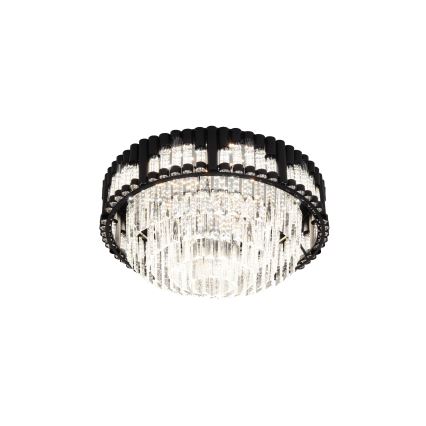 Brilagi - CROWN LED dimmable ceiling light LED/41W/230V 3000-6000K Ø 48 cm black + remote control