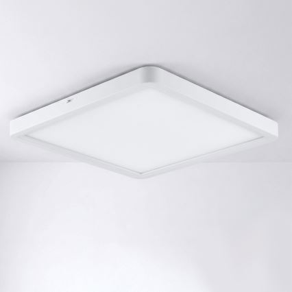 Brilagi - LED Dimmable Ceiling Light ESTELA SQUARE LED/36W/230V 3000-6500K 31x31 cm white + Remote Control