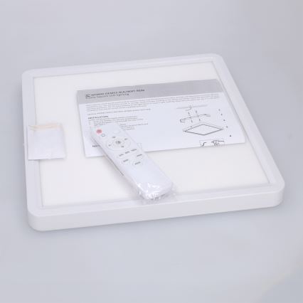 Brilagi - LED Dimmable Ceiling Light ESTELA SQUARE LED/36W/230V 3000-6500K 31x31 cm white + Remote Control