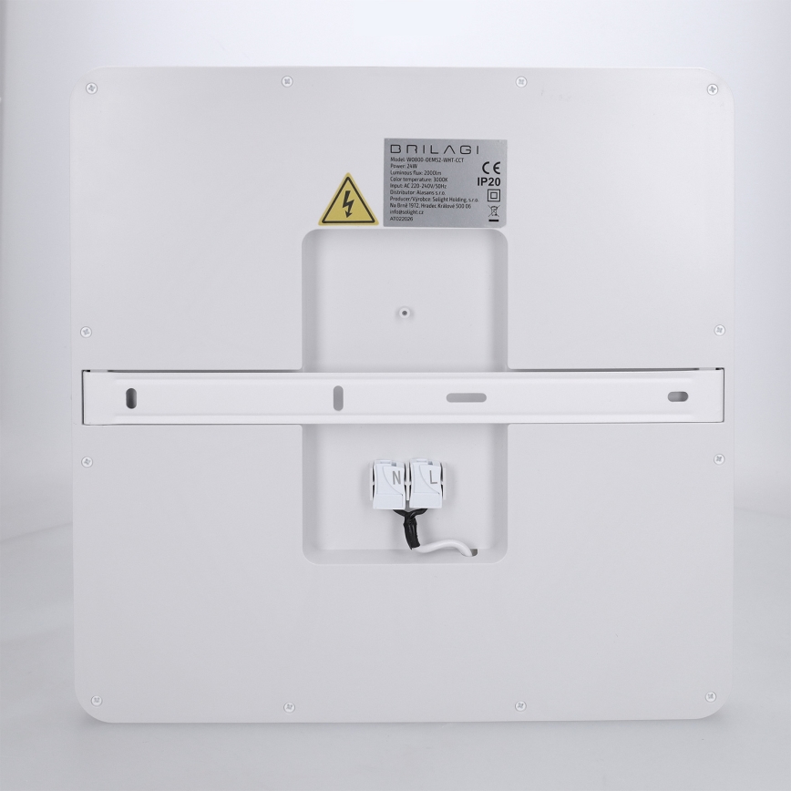 Brilagi - LED Dimmable Ceiling Light ESTELA SQUARE LED/36W/230V 3000-6500K 31x31 cm white + Remote Control