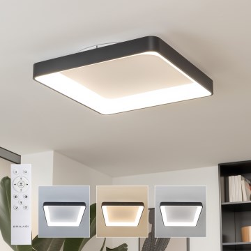 Brilagi - Dimmable LED Ceiling Light FALCON II LED/125W/230V 3000-6500K 60x60 cm black + remote control