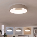 BRILAGI - Dimmable LED ceiling light FALCON II LED/67W/230V 3000-6500K Ø 40 cm white/beige + remote control