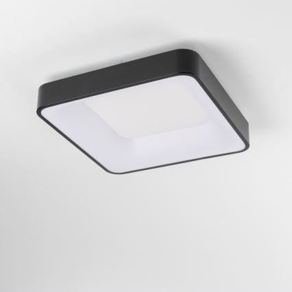 Brilagi - FALCON II Dimmable LED Ceiling Light LED/80W/230V 3000-6500K 40x40 cm Black + Remote Control