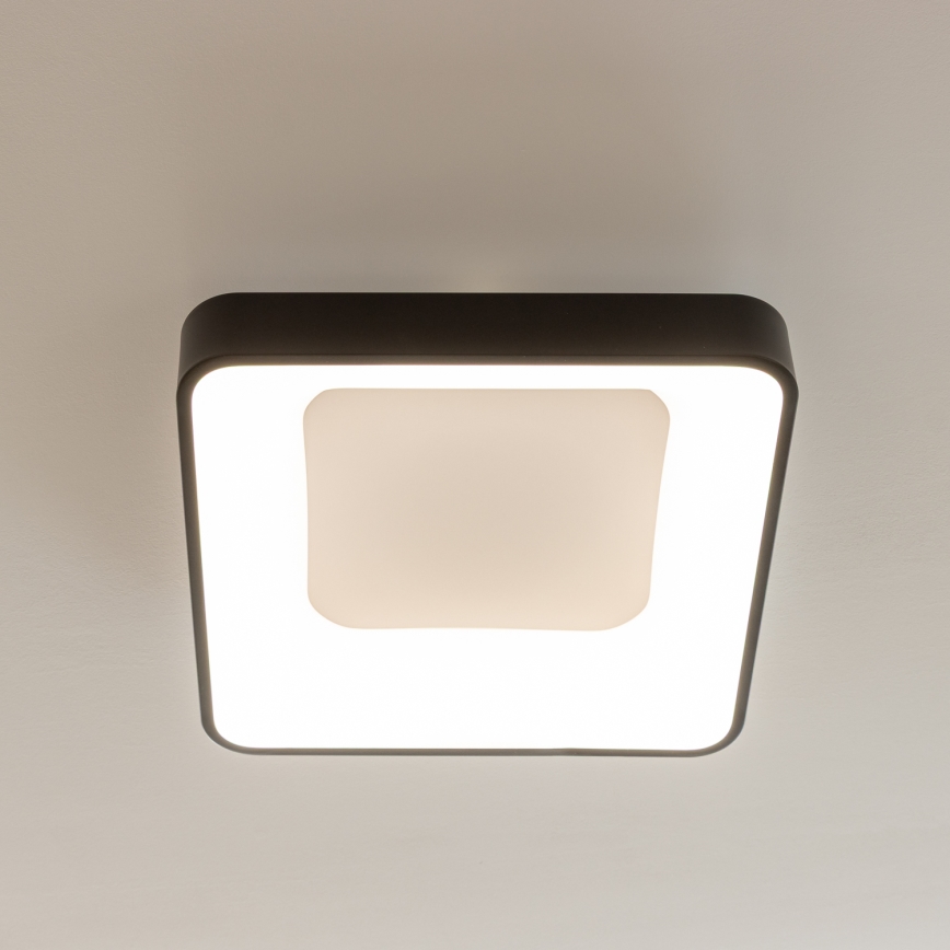 Brilagi - FALCON II Dimmable LED Ceiling Light LED/80W/230V 3000-6500K 40x40 cm Black + Remote Control