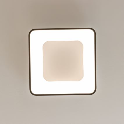 Brilagi - FALCON II Dimmable LED Ceiling Light LED/80W/230V 3000-6500K 40x40 cm Black + Remote Control