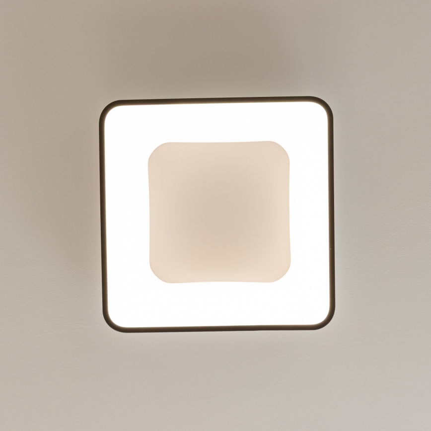 Brilagi - FALCON II Dimmable LED Ceiling Light LED/80W/230V 3000-6500K 40x40 cm Black + Remote Control