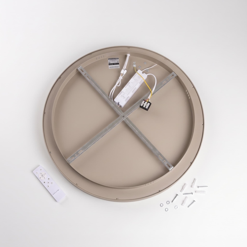 BRILAGI - LED Dimmable Ceiling Light FALCON II LED/99W/230V 3000-6500K Ø 60 cm white/beige + remote control