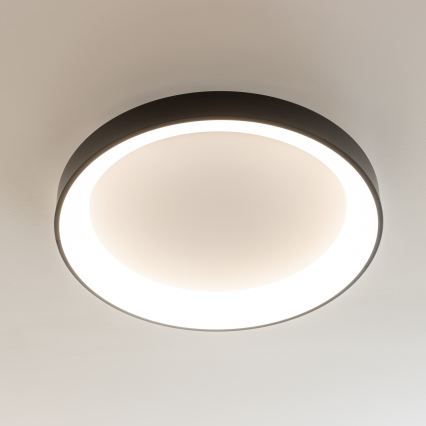 Brilagi - LED Dimmable Ceiling Light FALCON II LED/99W/230V 3000–6500K Ø 60 cm Black + Remote Control