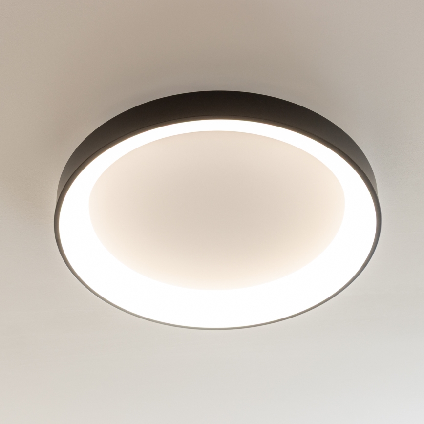 Brilagi - LED Dimmable Ceiling Light FALCON II LED/99W/230V 3000–6500K Ø 60 cm Black + Remote Control