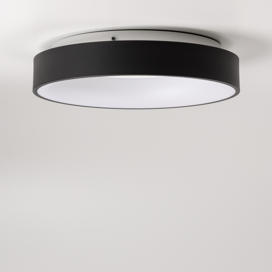 Brilagi - FALCON LED dimmable ceiling light, 80W, 230V, 3000–6500 K, Ø 60 cm, black, with remote control