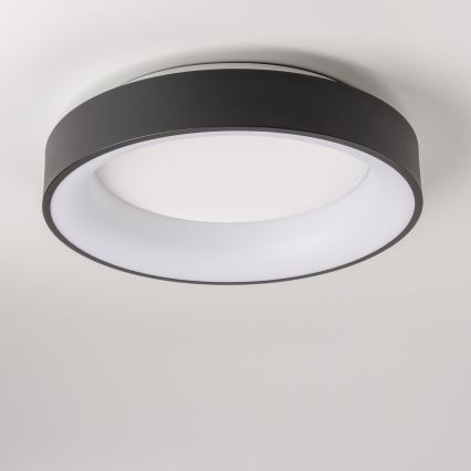Brilagi - FALCON LED dimmable ceiling light, 80W, 230V, 3000–6500 K, Ø 60 cm, black, with remote control
